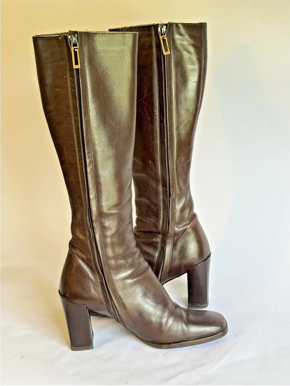 Gucci Brown Leather Boots Women's Size 5.5